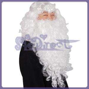 Nice SANTA CLAUS Beard Wig Set lause Christmas Costume NEW  