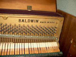 Baldwin Howard Upright Piano 88 Ivory Keys 2 Pedals  