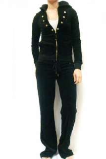 Juicy Couture Gold Tab Velour TrackSuit Hoodies Pants  