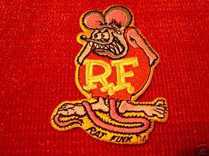 RAT FINK HOT ROD EMBROIDERED PATCH 3  