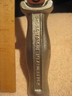 Vintage Williams S58A   1/2 Drive Torque Wrench 0 100 ft lb  
