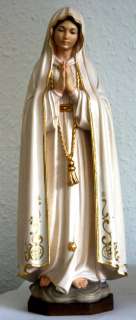 Maria Mutter Gottes Fatima Madonna Holz 27 cm  