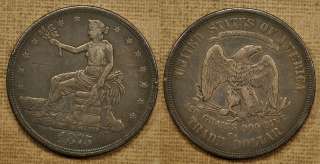 1875 CC XF Trade Dollar   Better Date  