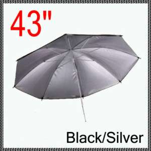 43 110cm Reflector Umbrella Studio Flash Silver/Black  
