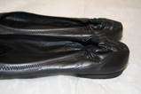 TORY BURCH MODEL: REVA WOMENS 7.5 M SUPPLE BLACK LEATHER BALLET FLATS 