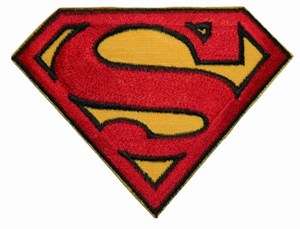 Superman S Chest Logo Embroidered Iron On Badge Applique Patch  