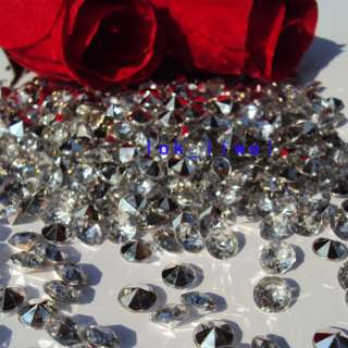 2000 1ct Silver Wedding Table Diamonds Confetti Decor  