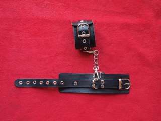 Thick Real Leather Wrist Restraints Soft Hand Cuff H408  