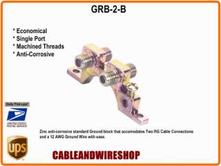 GRB 2 B HDTV Dual Cable TV Antenna DTV Ground Block  