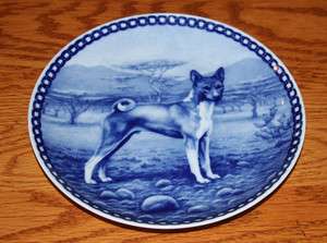 Tove Svendsen Danish Original Hunde Platte BASENJI dog porcelain plate
