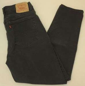 Womens Levis 512 Black Jeans 10 Mis S Slim Tapered  
