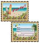hawaiian tropical theme party aloha invitation cards returns 