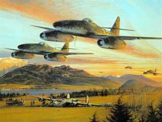   General Me262 Jet Adolf Galland Robert Taylor Ace Signed Aviation Art