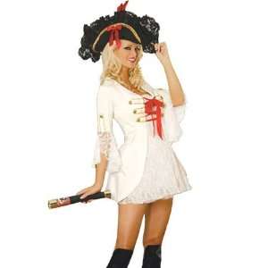 Sexy Kostüm PIRATIN WEISS Fasching Karneval Pirat  