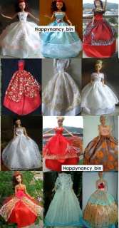 pcs Fashion Barbie Doll sized Clothes/Dresses NEW Good gift for girl 