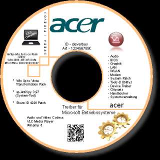 Treiber CD/DVD für Acer Aspire One D150 Netbook  