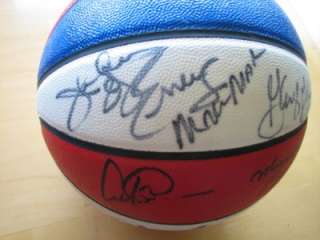 ABA Reunion signed basketball signed by 23 Dr. J., Marvin Barnes 