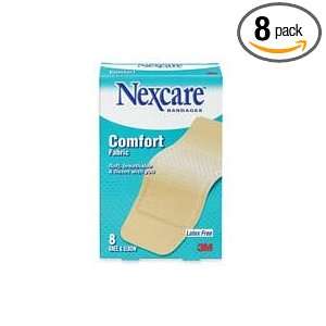  Nexcare Comfort Fabric Bandages, Knee & Elbow   8ct, 2 