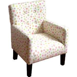 4D Concepts Floral Tufted Kids Chair, Green/Purple/Yellow/Pink/Floral