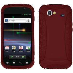  New Amzer Silicone Skin Jelly Case   Maroon Red For T 