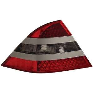 Anzo USA 321119 Mercedes Benz Red/Smoke Silver Center LED Tail Light 