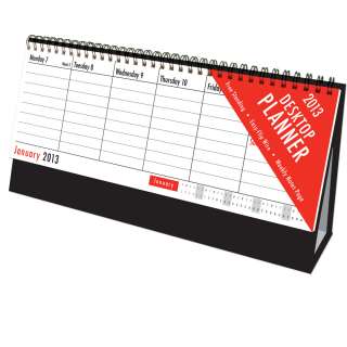 Desk Top Planner Calendar Standup Week To View 2012  