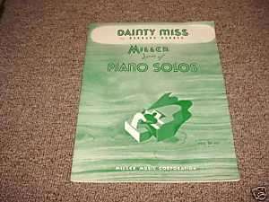 Dainty Miss by Bernard Barnes Novelty Piano Solo MINT  