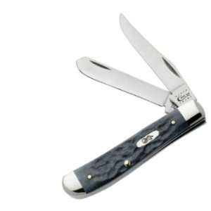   Mini Trapper Pocket Knife with Gray Bone Handles: Sports & Outdoors