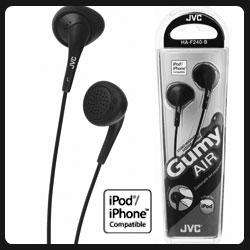 JVC HAF24 BN GUMY AIR Earphones / Headphones   Black  