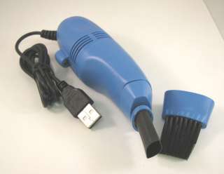 Computer Laptop PC Keyboard USB 2.0 blue Vacuum Cleaner  