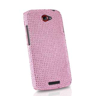   Diamante Bling Case Cover For HTC ONES ONE S + Screen Protector