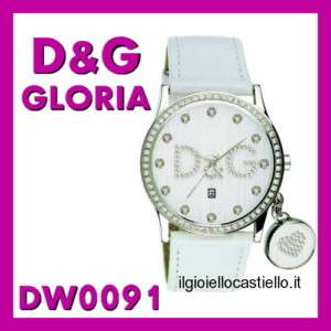 OROLOGIO D&G DOLCE & GABBANA GLORIA DONNA DW0091 BIANCO  