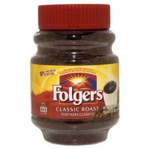 Folgers Classic Roast Instant Coffee   8 oz  Grocery 