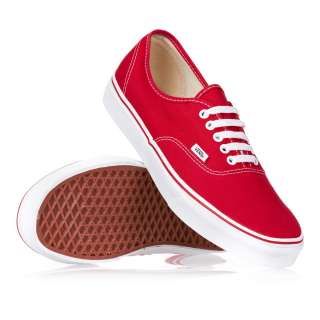 VANS Authentic Red Canvas Shoes Scarpe rosse tela 42 42,5 43 44 45 