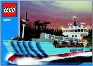 LEGO BAUANLEITUNG 10152 Maersk Container Schiff Bauplan  