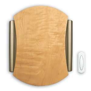 Heath Zenith Wireless Door Chime Kit With A Solid Maple with Natural 