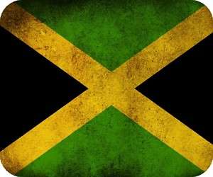   TAPIS DE SOURIS JAMAICA kingston drapeau rasta 22x18cm