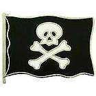 Pirate Skull And Bones Flag Square 1.5 in Collectible Lapel Pin