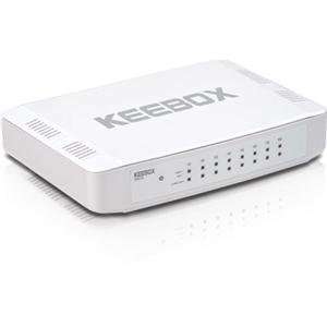 Keebox, 8 Port 10/100/1000Mbps Switch (Catalog Category Networking 