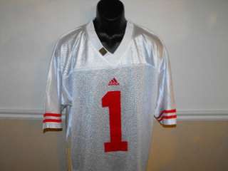 NEW IR Wisconsin Badgers Large L 50 Adidas Jersey #VQ  