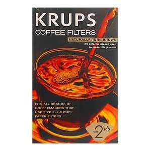  Krups 981 10 Naturally Pure Brown Coffee Filters For 4 & 8 