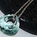 aquamarine heart quartz pendant necklace by prisha jewels 