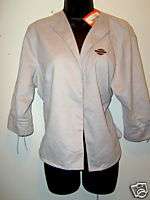 HARLEY DAVIDSON GRAY FAUX SUEDE JACKET   SO CLASSY SIZE LARGE BRAND 