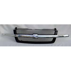 Chevy Avalanche Chrome Black Front Grille Grille Grill 2003 2004 2005 
