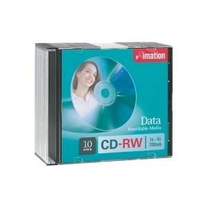 4x CD RW Media 700MB   120mm Standard   10 Pack   Slim Jewel Case 