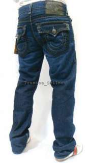 NEW True Religion Mens RICKY Super QT Black Jack Jeans  