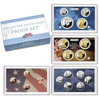 2009 US Proof Set Complete Original Pkg State Quarter Presidential 