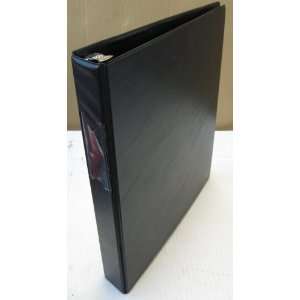  Quill 1 inch D Ring 3 Ring Binder   Black   7 58201 
