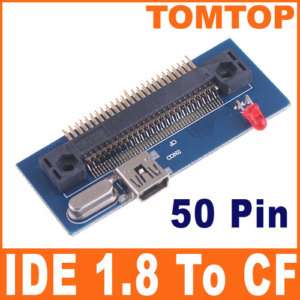 Micro IDE 1.8 ZIF 50Pin to Mini USB CF Adapter  