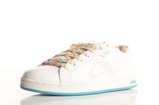 Adio Womens Eugene RE Shoes Size 7 White/Turq  